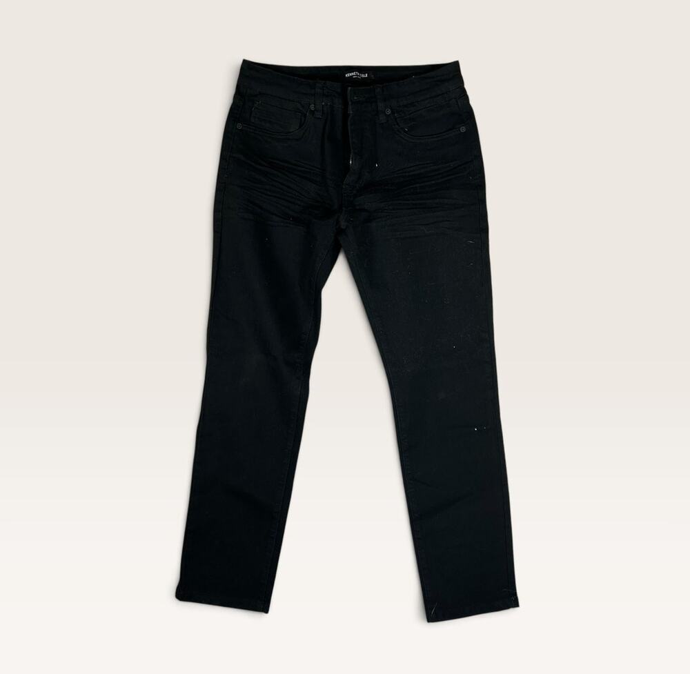 Kenneth Cole New York Straight Fit Black Jeans Men's 30x30